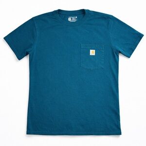 Carhartt Loose Fit Workerar Pocket Short-Sleeve T-Shirt Teal M (8-10) K87-W